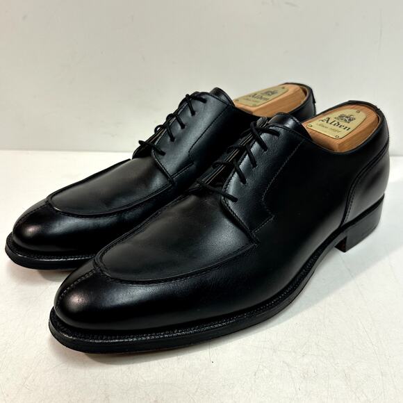 WORN TWICE Crockett & Jones x Peal & Co Split Toe Derby Black Calf England US 10 - Picture 1 of 13